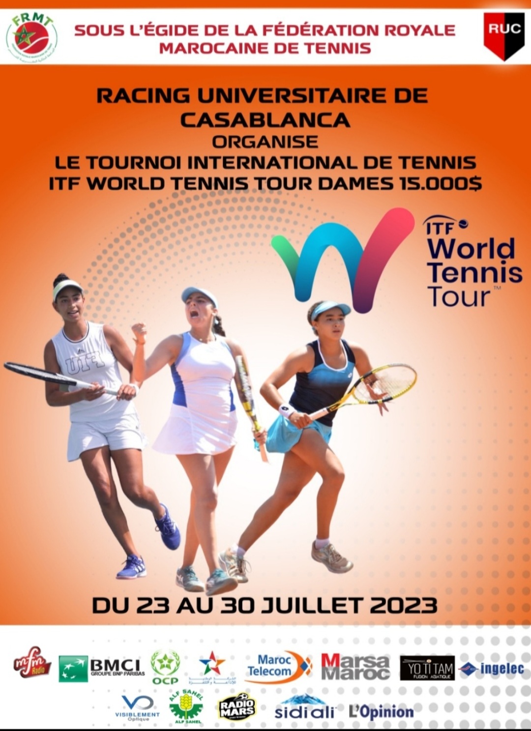 PLACE AU TENNIS FEMININ . LE RUC A L’HONNEUR .