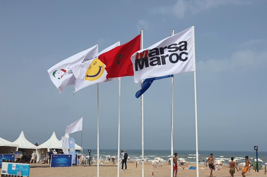 PLAGE Mme CHOUAL / CASABLANCA.  MARSA MAROC À BON PORT .