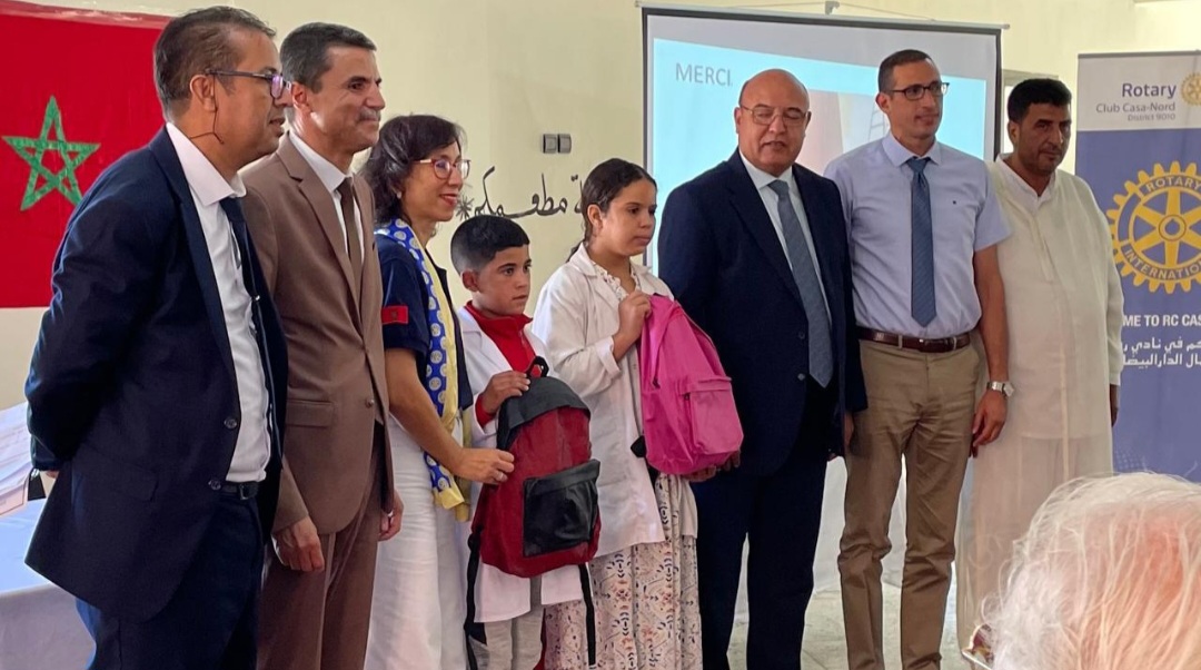 Leçon de solidarité. Le Rotary Club Casablanca et ses partenaires avec la note 20/20