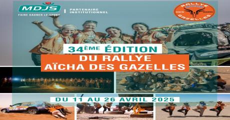 La MDJS partenaire institutionnel de la 34ème édition du Rallye Aïcha des Gazelles